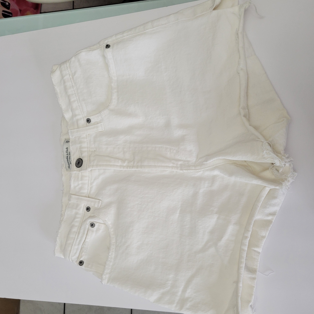 Women's White Denim Shorts